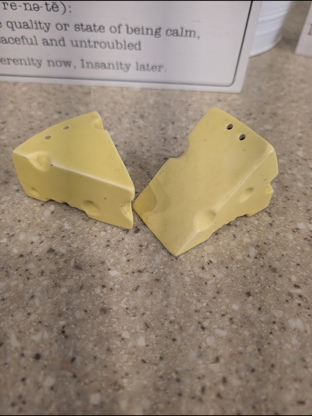 Source Unknown Vintage Japan Yellow Cheese Wedge Salt and Pepper Shakers